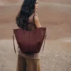 Cyme Tote Edition Textured Black Cherry