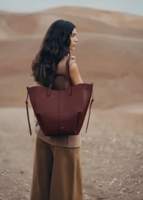 Cyme Tote Edition Textured Black Cherry
