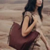 Cyme Tote Edition Textured Black Cherry