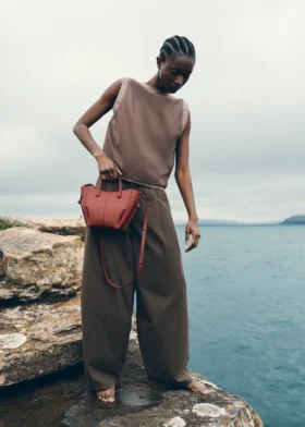 Cyme Tote Nano Edition Textured Terracotta