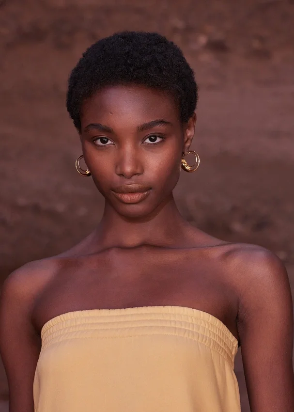 Eroz Hoop Earrings Edition 24 carat gold gilded