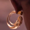 Eroz Hoop Earrings Edition 24 carat gold gilded
