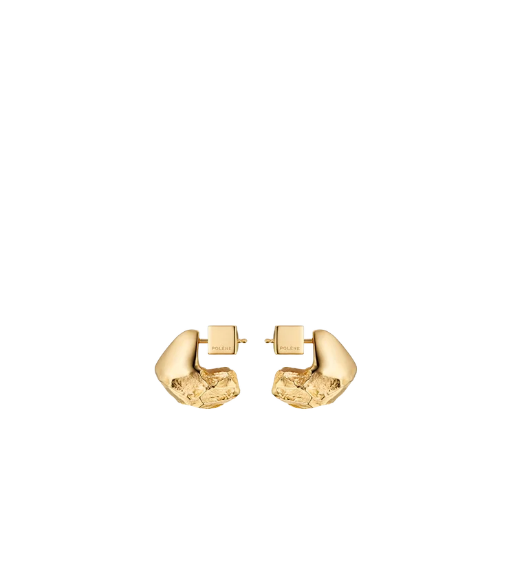 Eroz Stud Earrings Edition 24 carat gold gilded