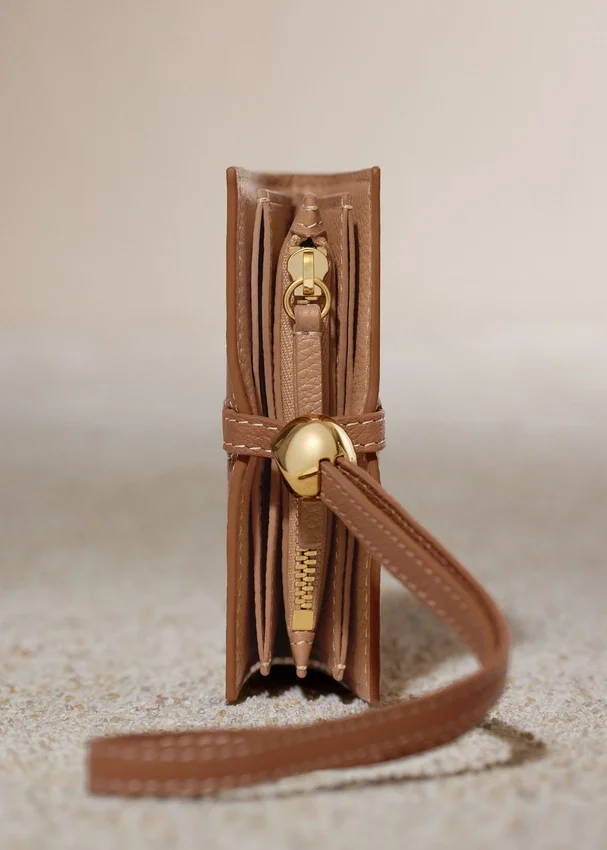 Kayé Card Holder Edition Textured Duo Camel