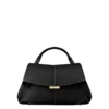 Mokki Mini Edition Textured Black with Ecru Stitching