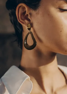 Naé Drop Earrings Edition Smoked glass