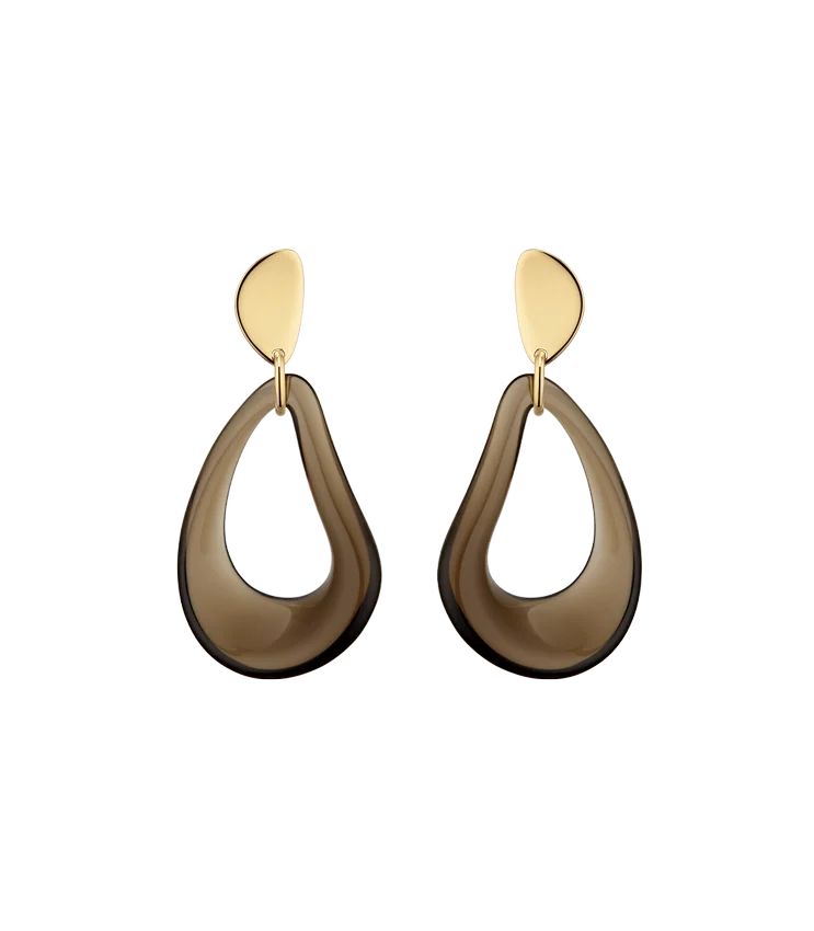 Naé Drop Earrings Edition Smoked glass