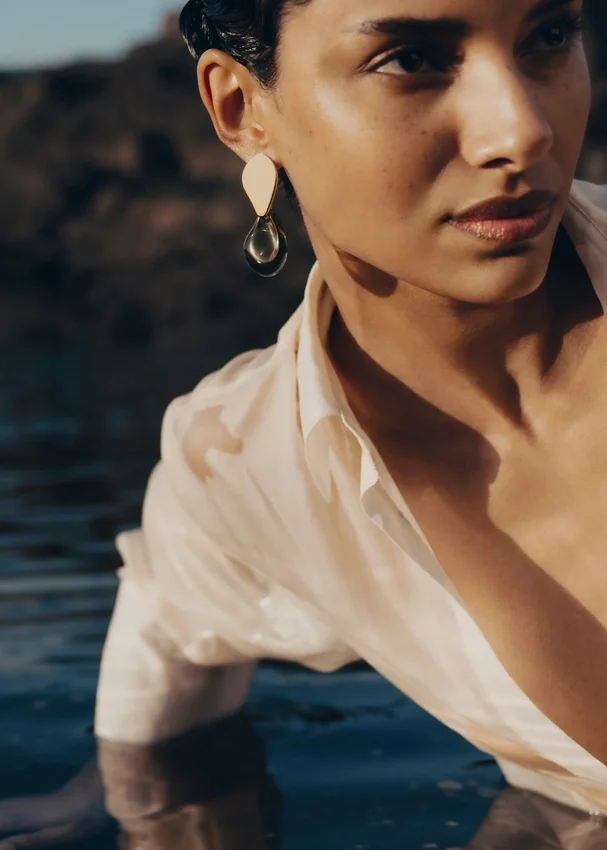 Naé Earrings Edition Smoked glass