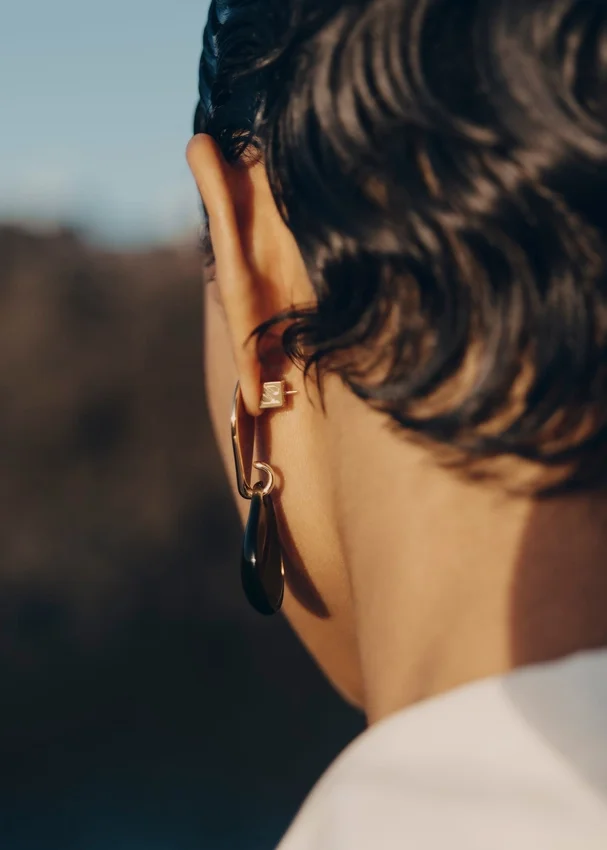 Naé Earrings Edition Smoked glass
