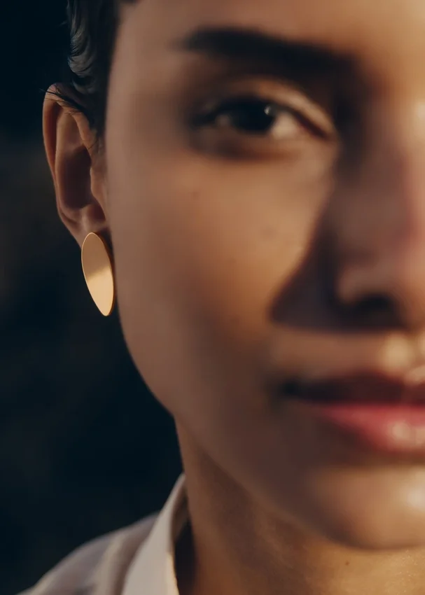 Naé Stud Earrings Edition Smoked glass