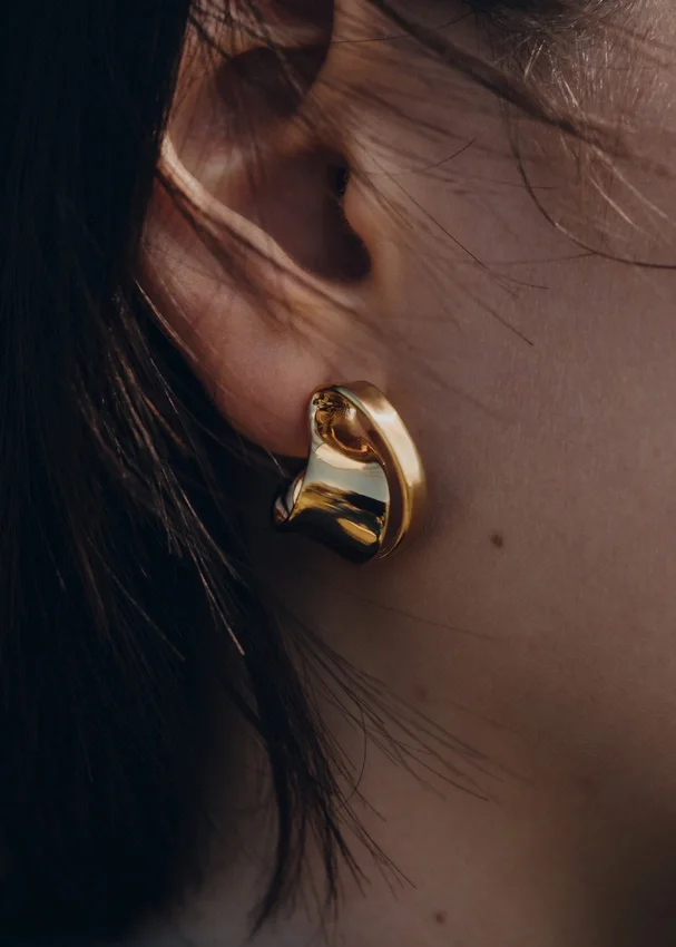 Éole Curled Earrings Edition gilded
