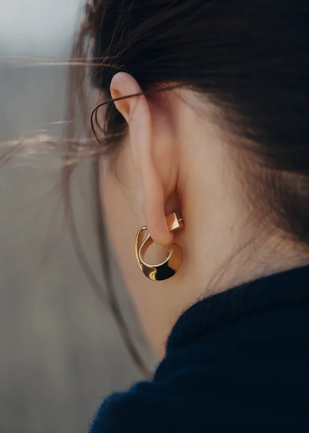 Éole Curled Earrings Edition gilded