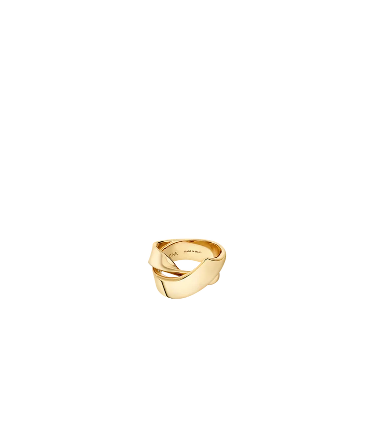 Éole Curled Ring Edition carat gold gilding