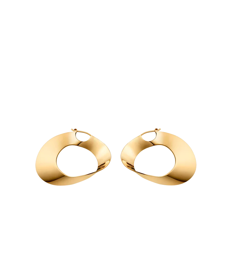Éole Hoop Earrings Edition 24 carat gold gilded