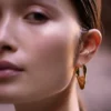 Éole Slim Hoop Earrings Edition 24 carat gold gilded