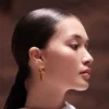 Éole Slim Hoop Earrings Edition 24 carat gold gilded