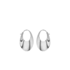 Éole Slim Hoop Earrings Edition Silver in rhodium plated brass
