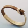 Ormé Bangle Edition Gold Gilded with Camel Leather