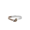 Ormé Bangle Edition Silver in rhodium with Taupe Leather