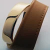 Ormé Cuff Edition Gold Gilded with Camel Leather