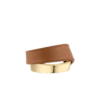 Ormé Cuff Edition Gold Gilded with Camel Leather