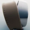 Ormé Cuff Edition Silver in rhodium with Taupe Leather