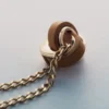Ormé Necklace Edition Gold Gilded with Camel Leather