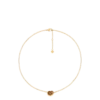 Ormé Necklace Edition Gold Gilded with Camel Leather