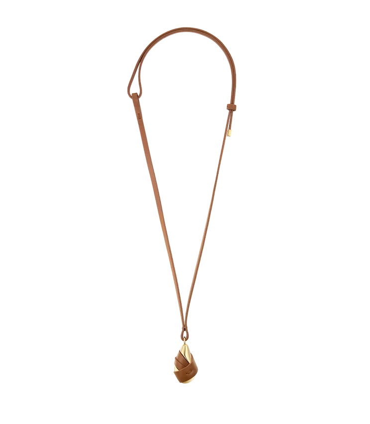 Ormé Pendant Edition Gold Gilded with Camel Leather