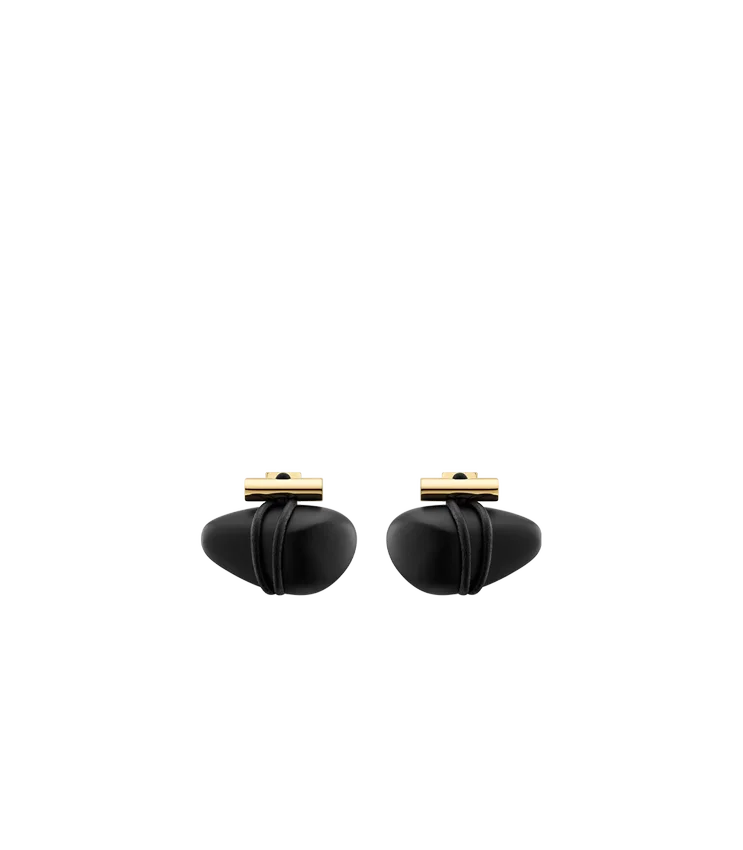Téré Stud Earrings Edition Black Marble